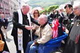 2011 Lourdes Pilgrimage - Archbishop Dolan with Malades (23/267)